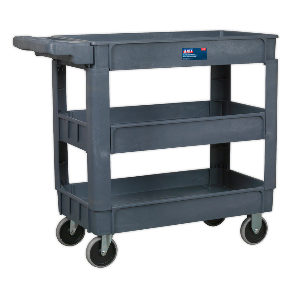 CX203 Composite Heavy-Duty Trolley 3-Level