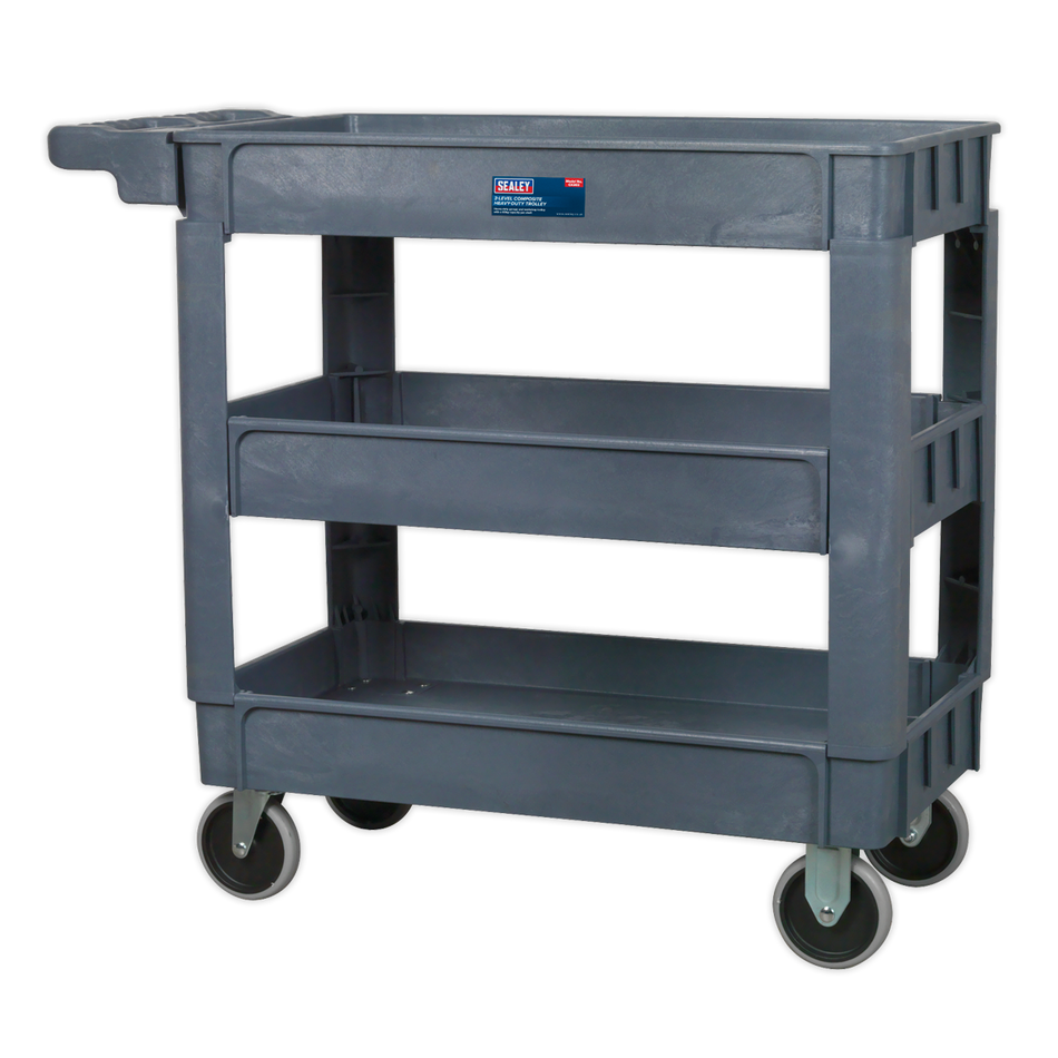 CX203 Composite Heavy-Duty Trolley 3-Level