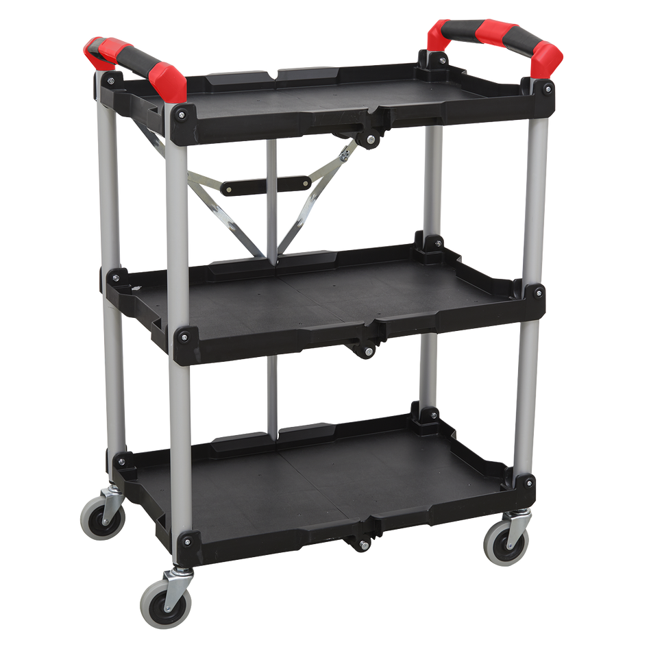 CX314 Folding Workshop Trolley 3-Level