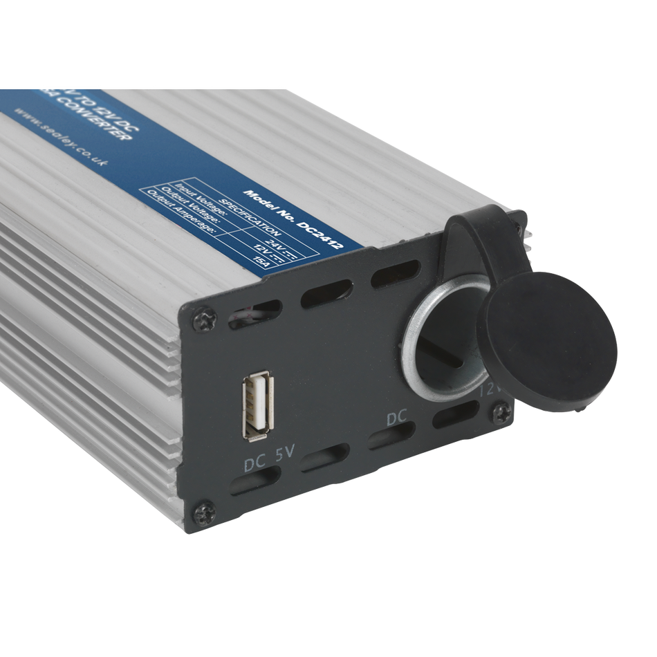 DC2412 Converter 24V to 12V DC 15A