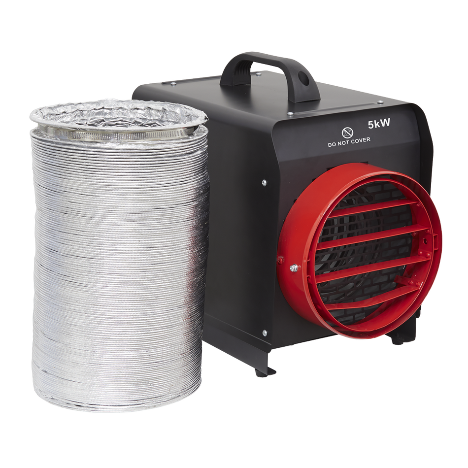 DEH5001 Industrial Fan Heater with Ducting 5kW