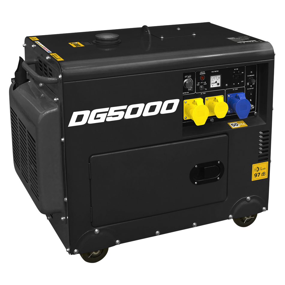 DG5000 5000W Generator 4-Stroke Engine 110/230V