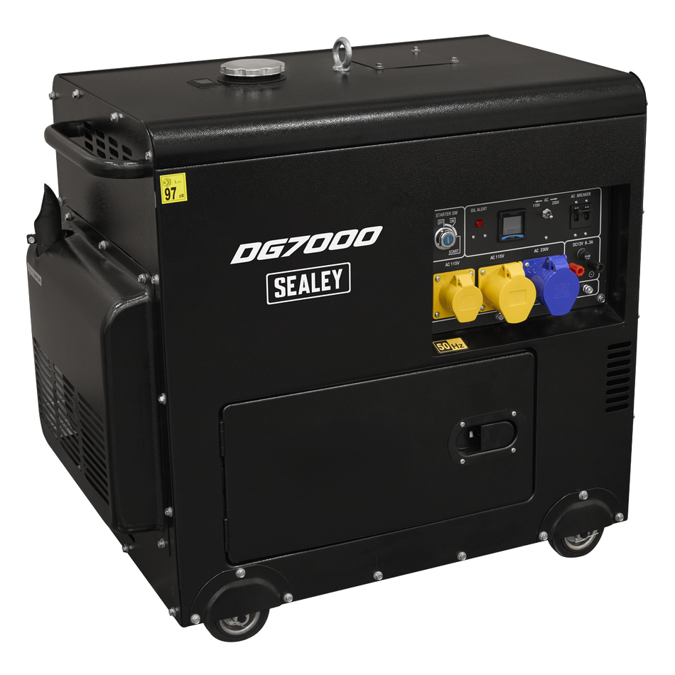 DG7000 7000W Diesel Generator 4-Stroke Engine 110/230V