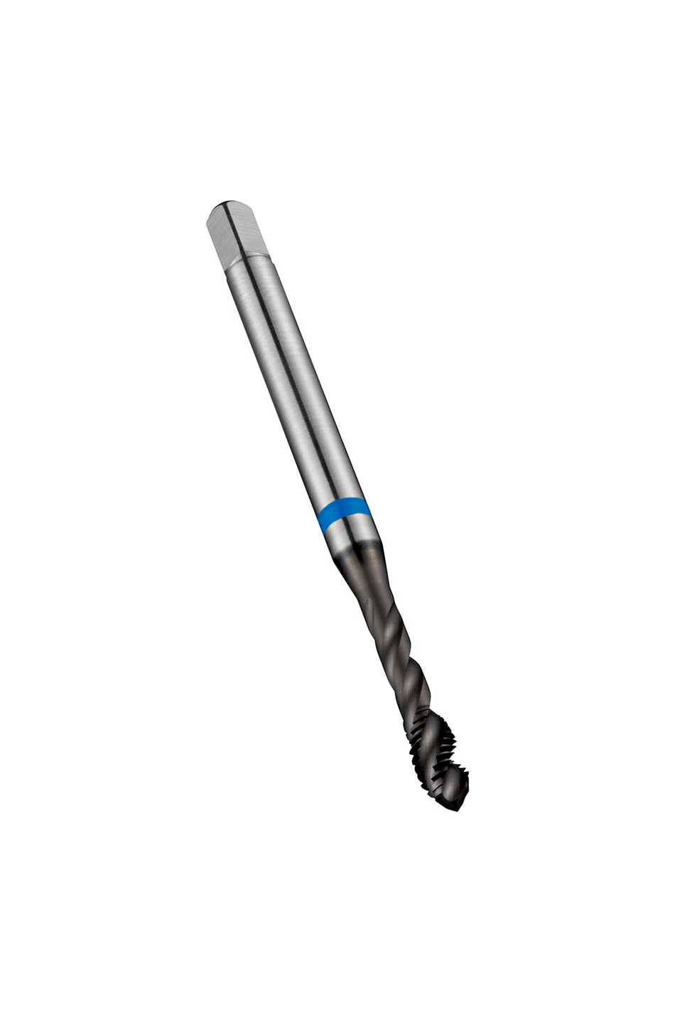 E239M3 M Machine Tap Spiral Flute 40deg Back Tapered Blue Shark