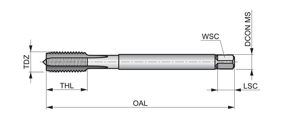 E268M12X1.25 MF Machine Tap Straight Flute