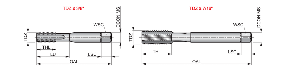 E5153/8NO6 HSS Straight Flute Hand Tap UNC ISO Standard