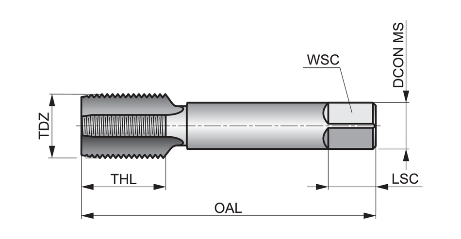 E5473/4NO7 HSS Straight Flute Hand Tap G(BSP) ISO Standard