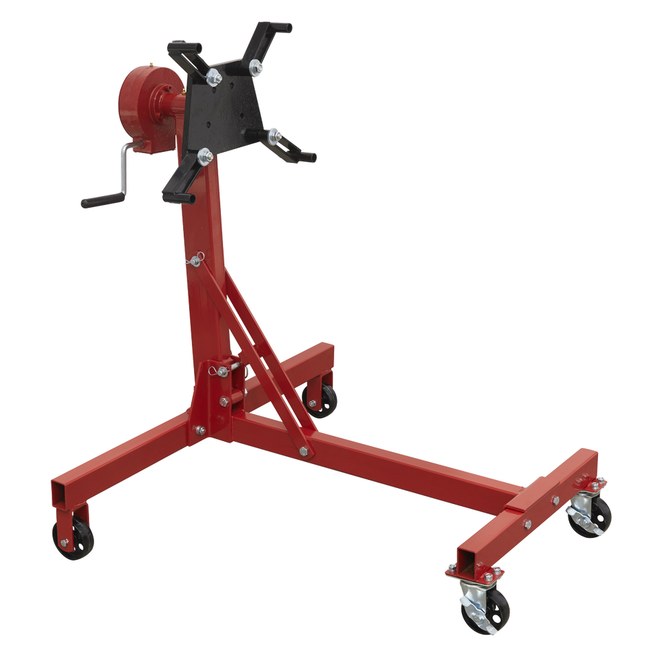 ES480D Folding 360º Rotating Engine Stand with Geared Handle Drive 450kg Capacity