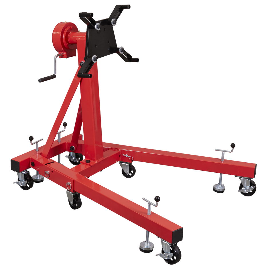 ES680D Folding 360º Rotating Engine Stand with Geared Handle Drive 680kg Capacity
