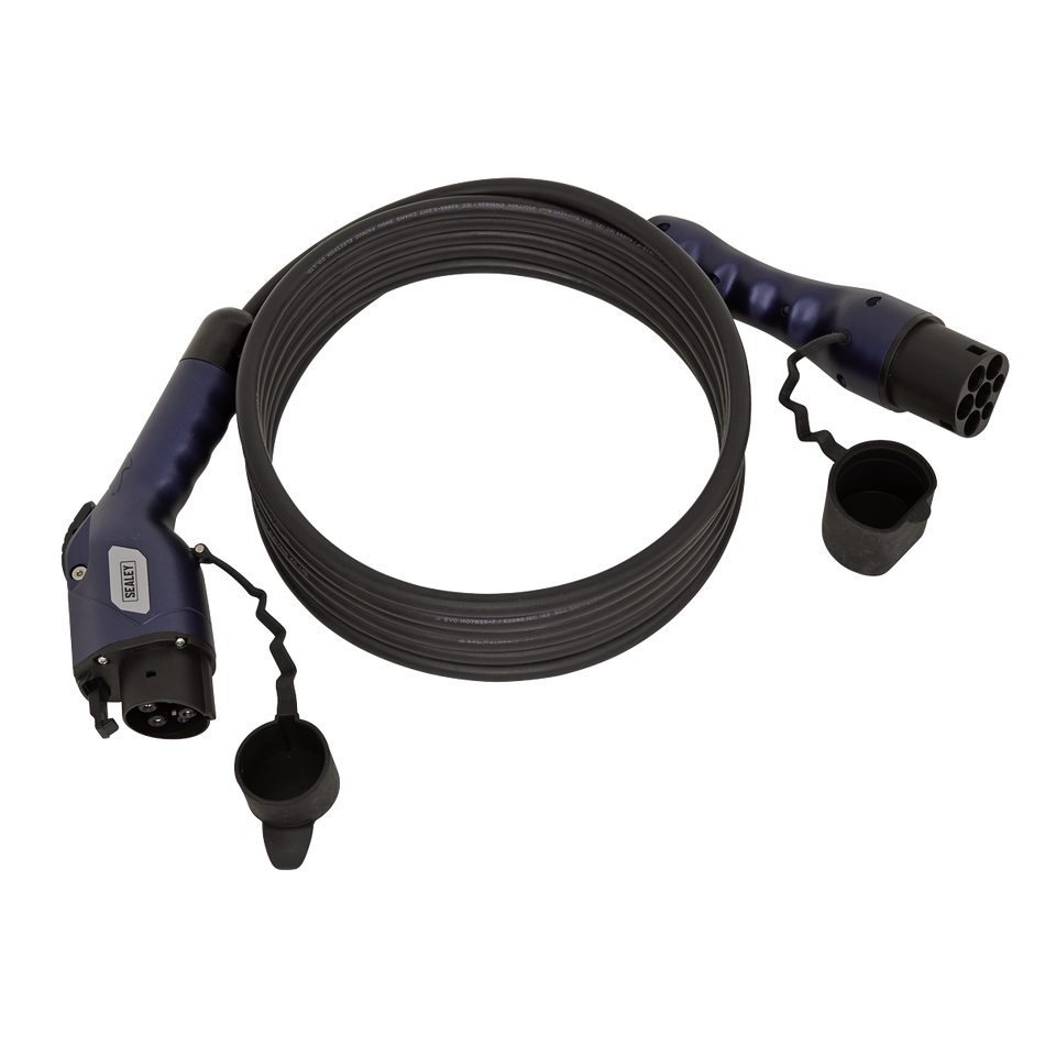 EVCC1216 EV Charging Cable Type 1 to Type 2 16A (3.7KW) 5m