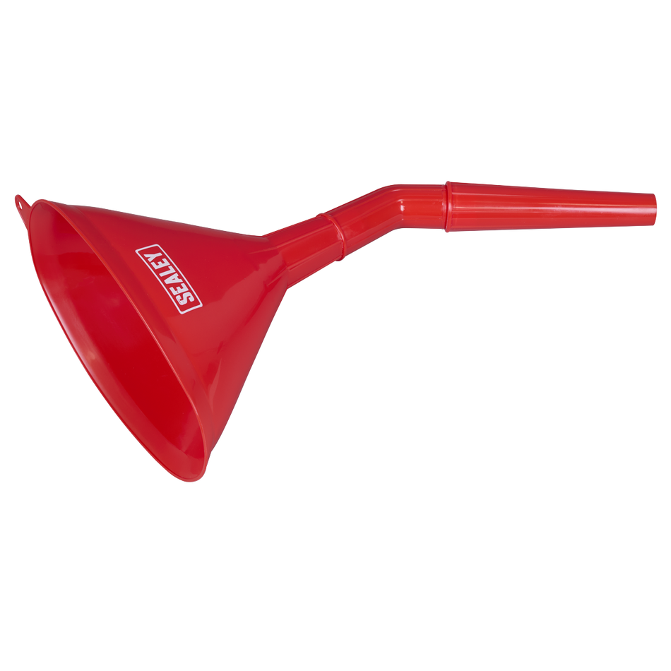 F7 Angled Spout Oval Funnel with Filter 200mm - Medium