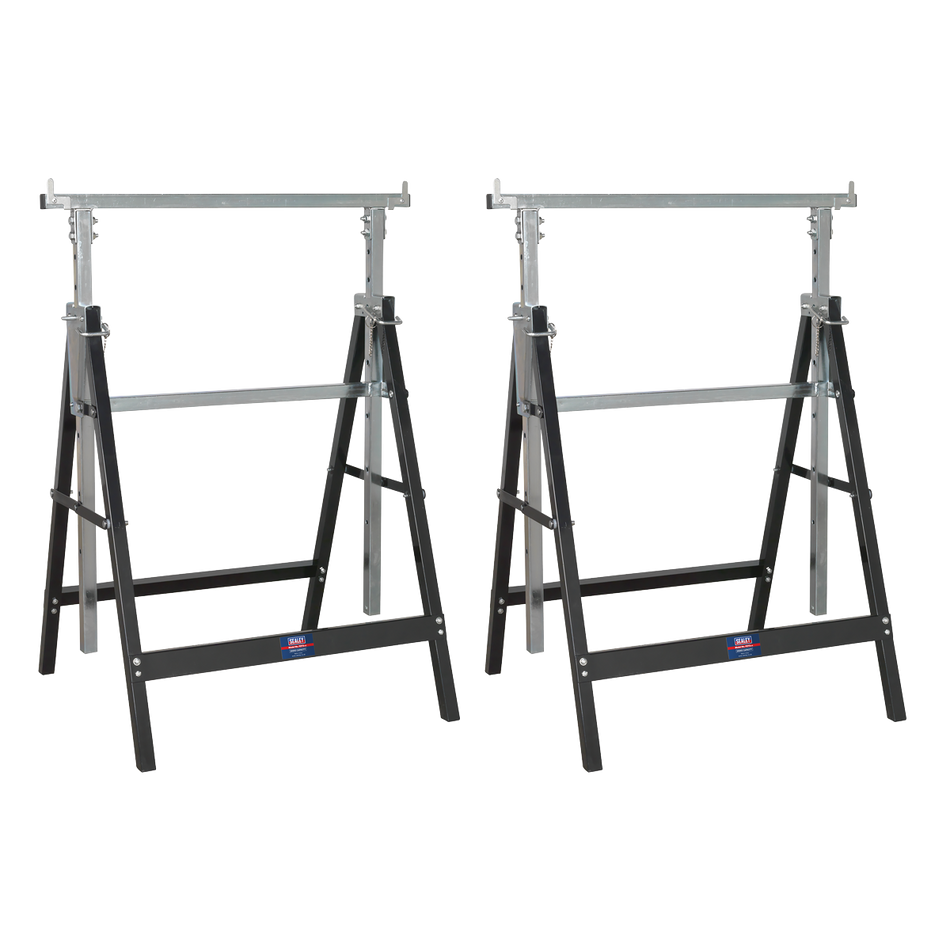 FDT32 Fold Down Telescopic Trestle 200kg Capacity - Pair