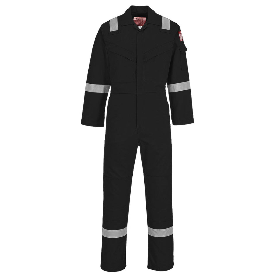 FR21 Bizflame Work Lightweight FR Coverall Black L