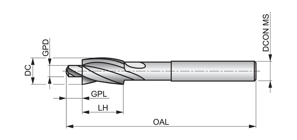 G12510.0X5.5 Counterbore - 180deg