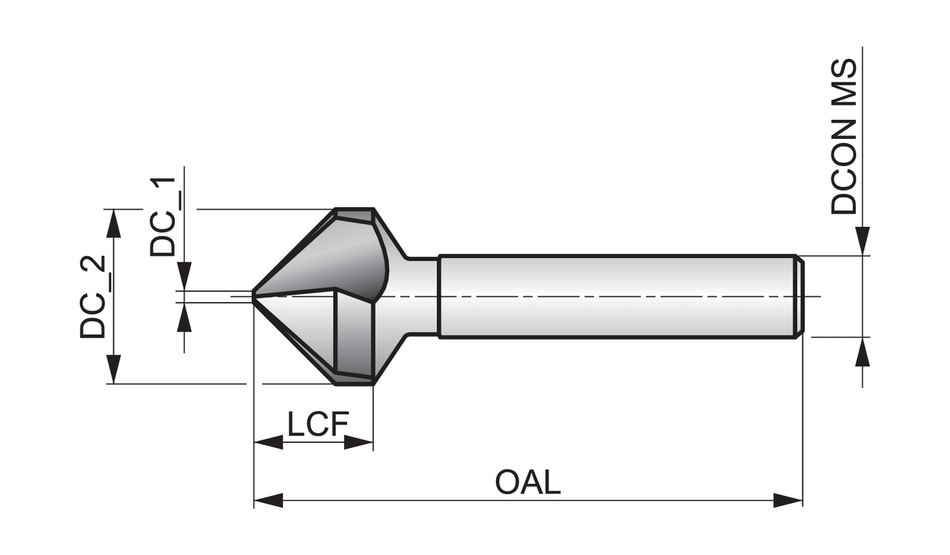 G13625.0 Countersink - 90deg