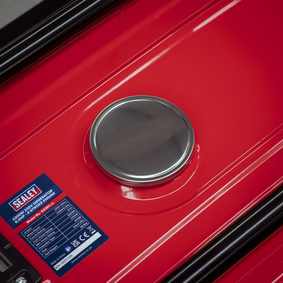 G2201 2200W Generator 6.5hp 4-Stroke Engine 230V