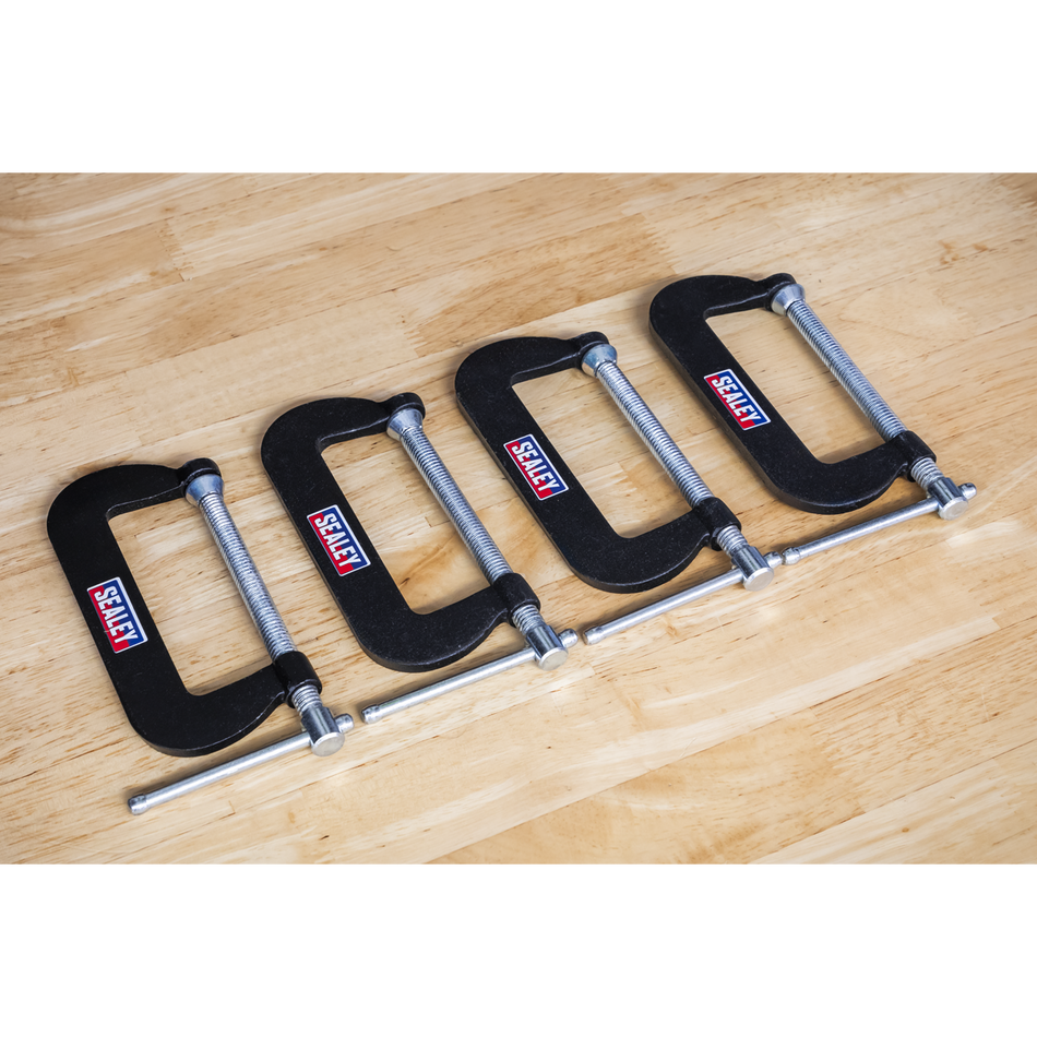 GCC02 Junior C-Clamp Set 76 x 35mm 4pc