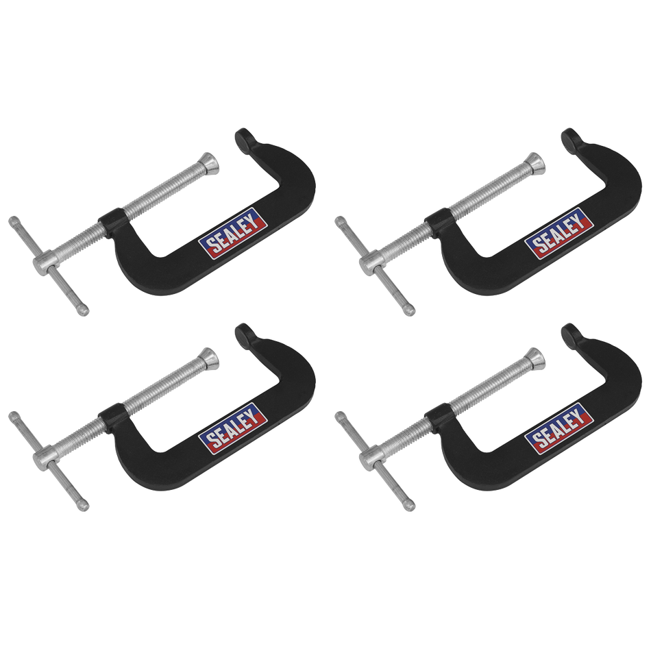GCC02 Junior C-Clamp Set 76 x 35mm 4pc