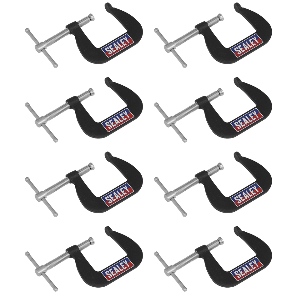 GCC03 Junior C-Clamp Set 38 x 38mm 8pc