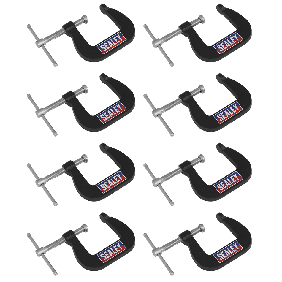 GCC05 Junior C-Clamp Set 28 x 28mm 8pc
