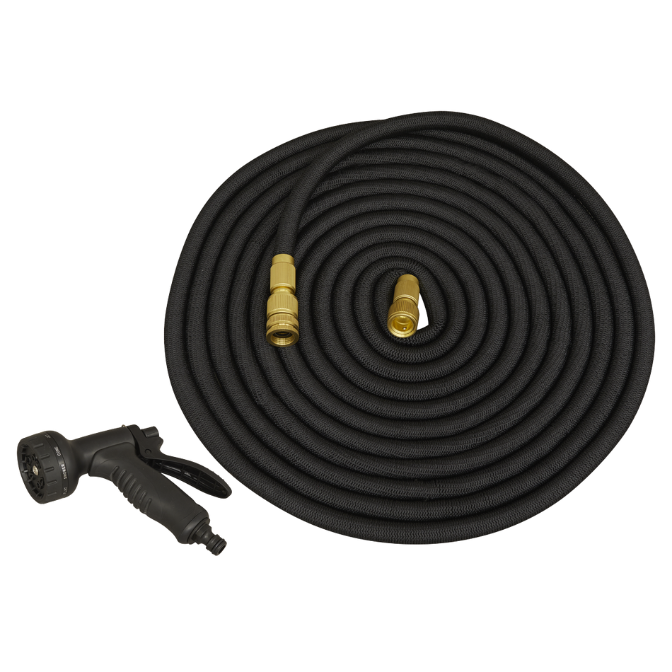 diameter17mm Expandable Garden Hose Black 15m Premium