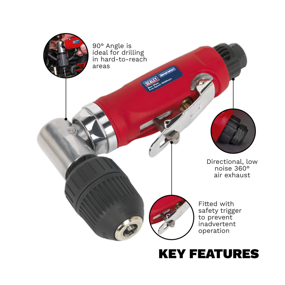 GSA231 Generation Air Angle Drill with Keyless Chuck 10mm