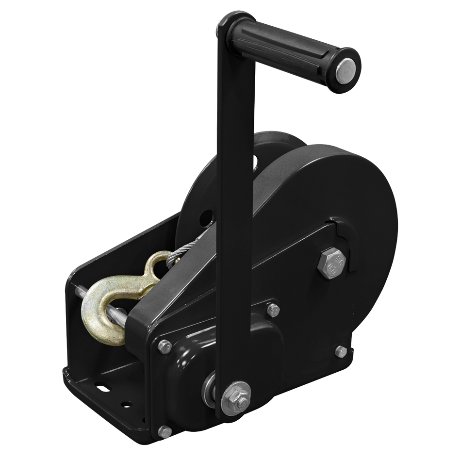 GWC2500B Geared Hand Winch with Brake & Cable 1130kg Capacity