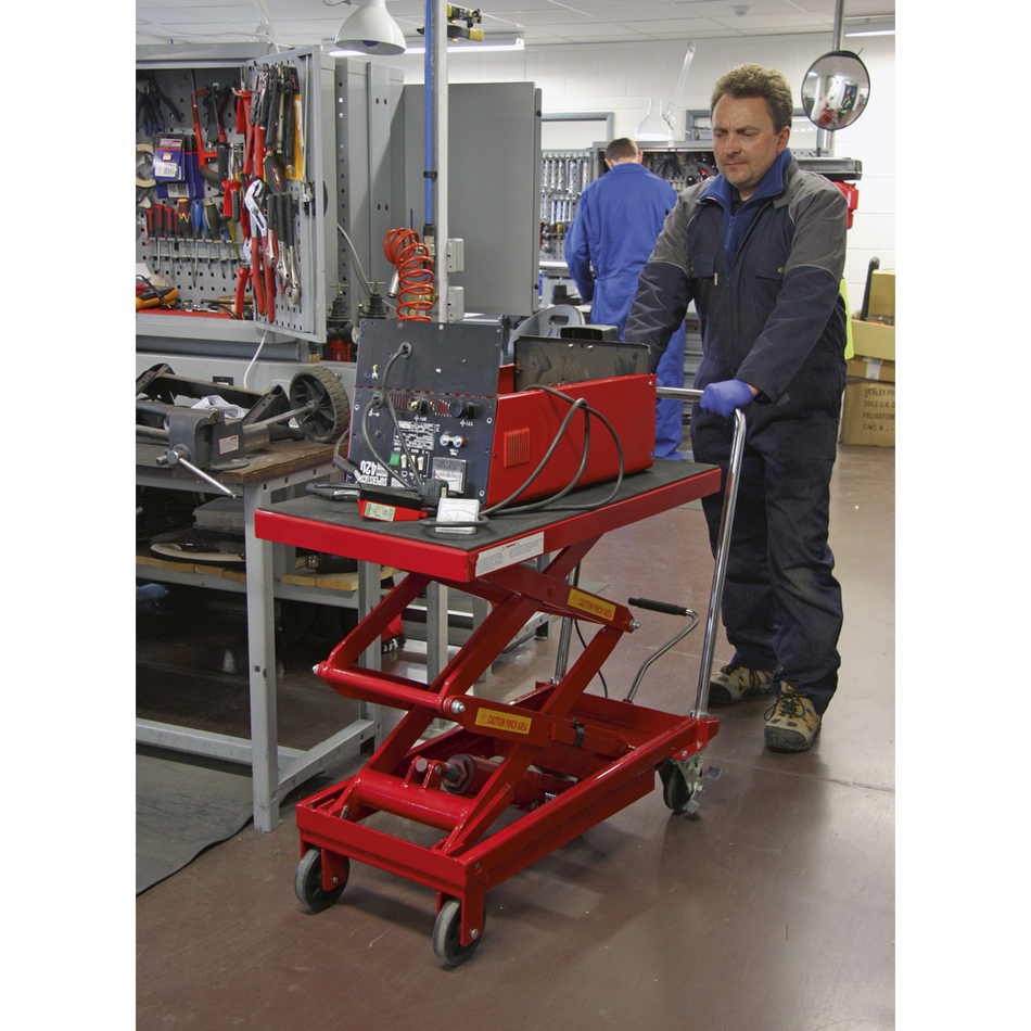 HPT400H Hydraulic Scissor Lift Platform Table 300kg Capacity