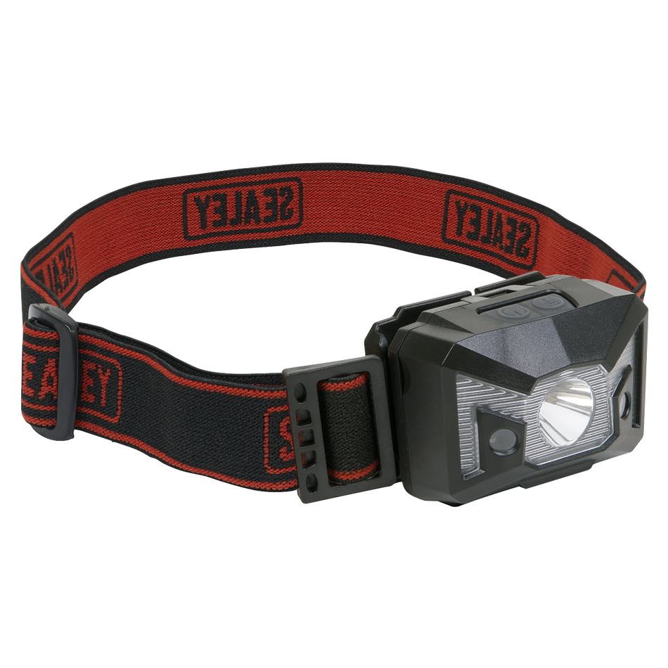 HT03LED Head Torch with Auto-Sensor 3W SMD & 2 Red LED