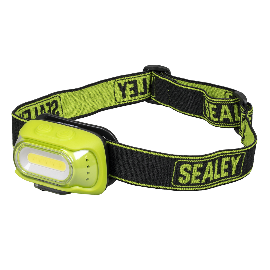HT08RG Rechargeable Head Torch with Auto-Sensor 8W COB LED - Green