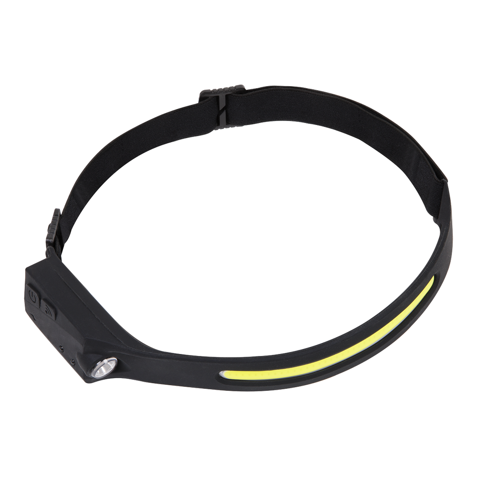 HT104R Rechargeable Head Torch with Auto-Sensor 5W COB & 3W LED