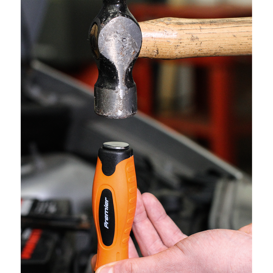 HV004 Premier Hammer-Thru Screwdriver Set 8pc - Hi-Vis Orange
