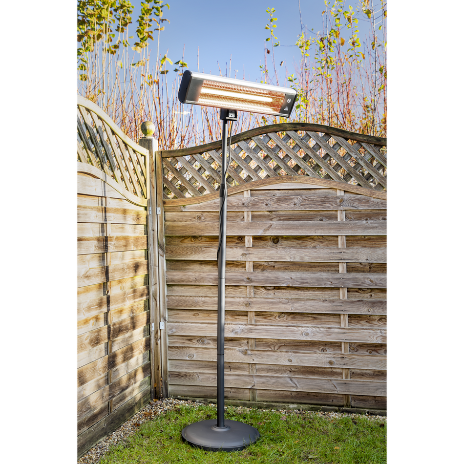 IFSH1809R High Efficiency Carbon Fibre Infrared Patio Heater with Telescopic Floor Stand 1800W/230V