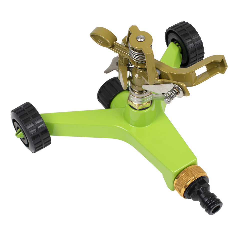 JS2034 Pulsating Sprinkler with Metal Wheeled Base