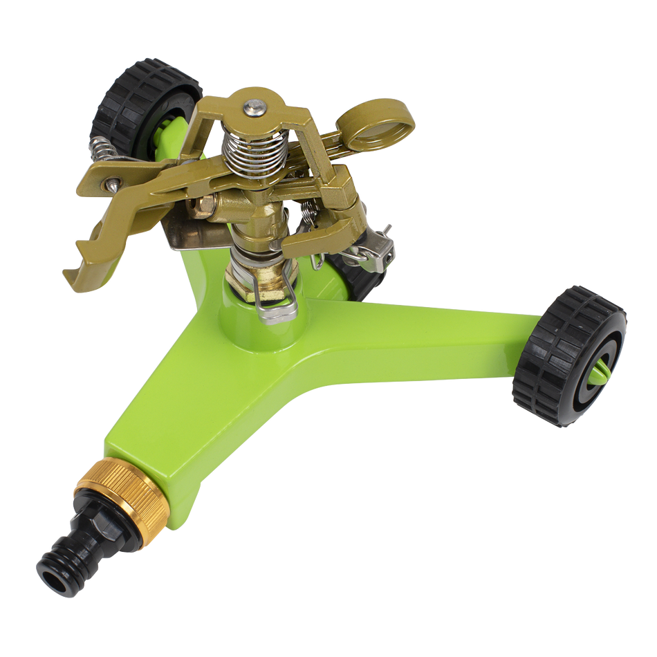 JS2034 Pulsating Sprinkler with Metal Wheeled Base