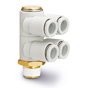 KQ2ZD04-01AS Brass Fitting 1/8 Male Thread 4mm Tube