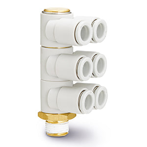 KQ2ZT04-01AS Brass Fitting 1/8 Male Thread 4mm Tube