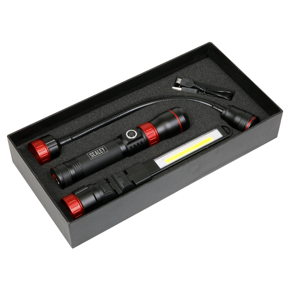 LED0131R Rechargeable Inspection Light Interchangeable 3-in-1 COB LED