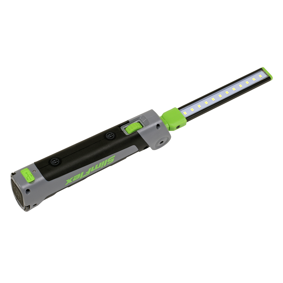 LED180 Rechargeable Slim Folding Inspection Light 4W & 1W SMD LED