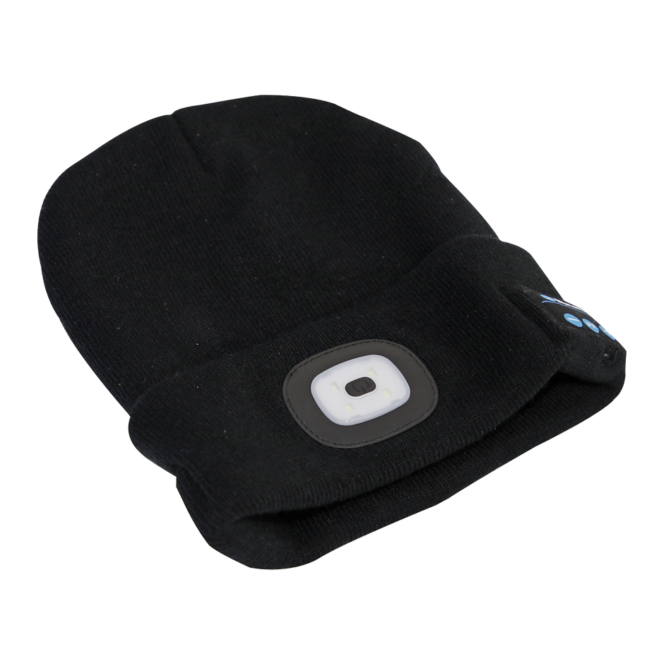 LED185W Rechargeable USB Beanie Hat with Wireless Headphones 1W SMD LED