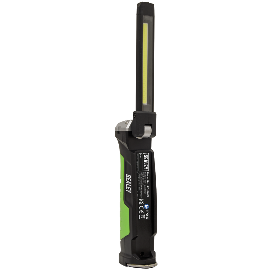 LED186 Rechargeable Slim Folding Inspection Light 6W COB LED & 1W SMD LED Lithium-ion