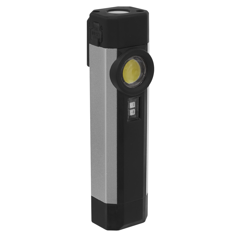 LED220UV Rechargeable Aluminium Pocket Light with UV 3W COB & 1W SMD LED