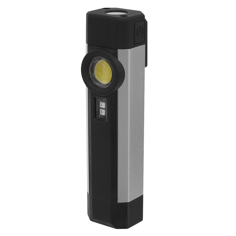 LED220UV Rechargeable Aluminium Pocket Light with UV 3W COB & 1W SMD LED