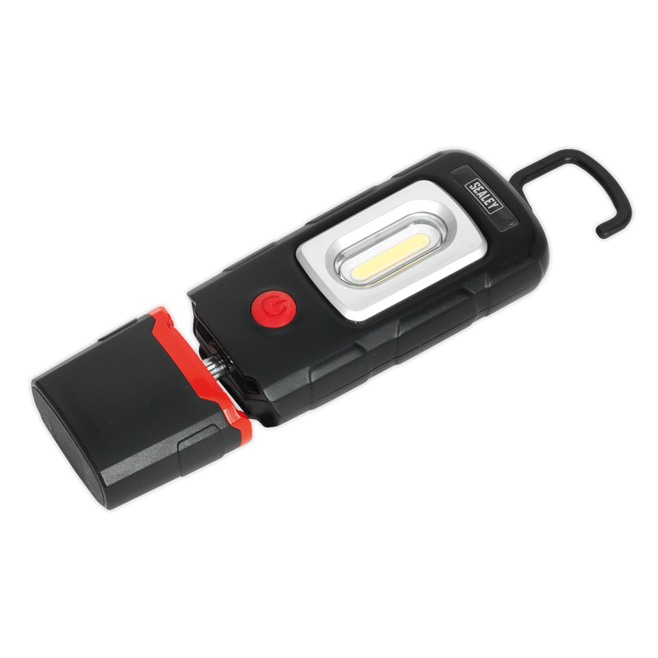 Rechargeable 360deg Inspection Light 3W COB & 1W SMD LED - Black