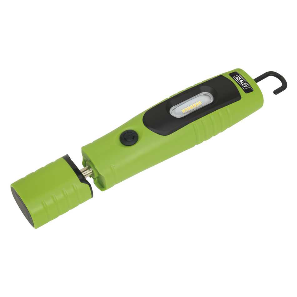 Rechargeable 360deg Inspection Lamp 4W & 3W SMD LED - Green