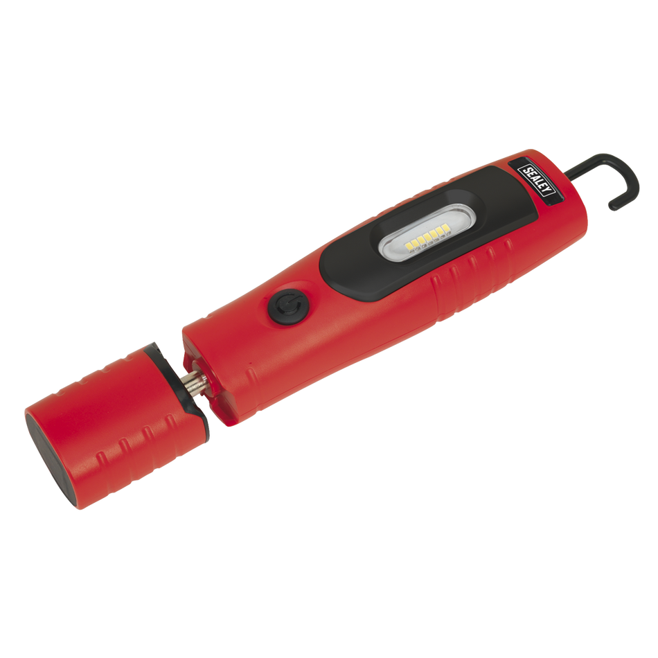 Rechargeable 360deg Inspection Light 4W & 3W SMD LED - Red