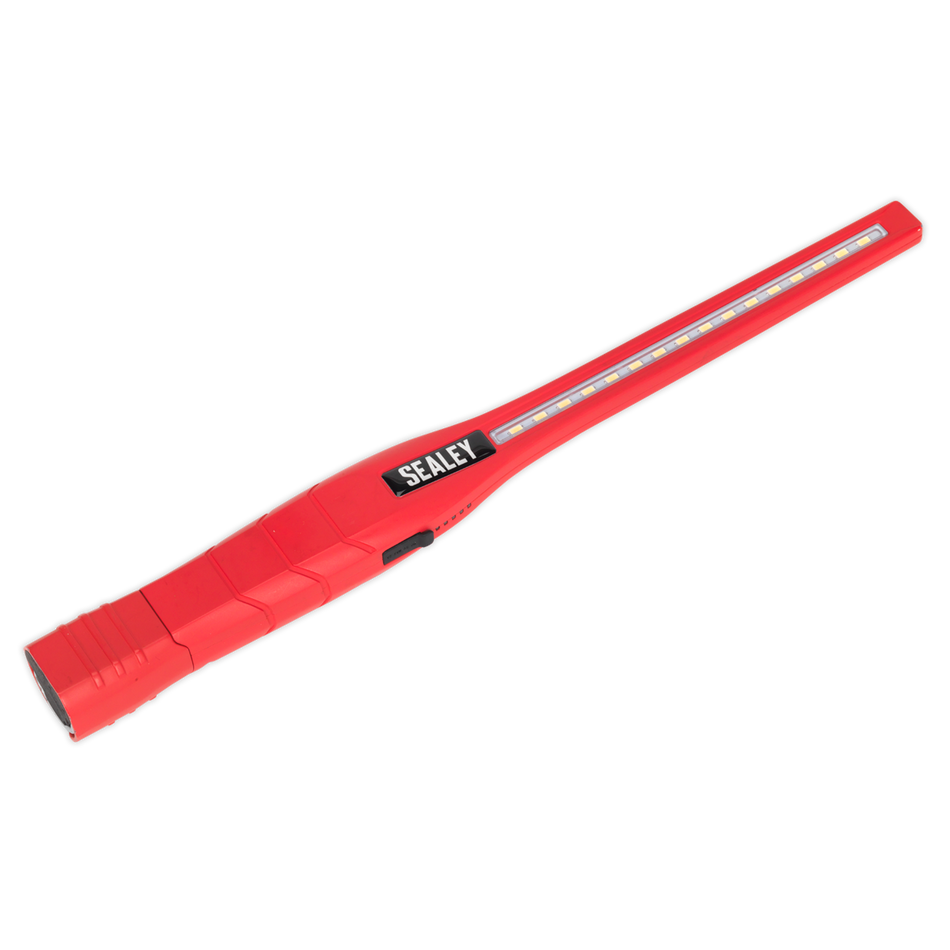 Rechargeable 360deg Slim Inspection Light 8W & 1W SMD LED - Red