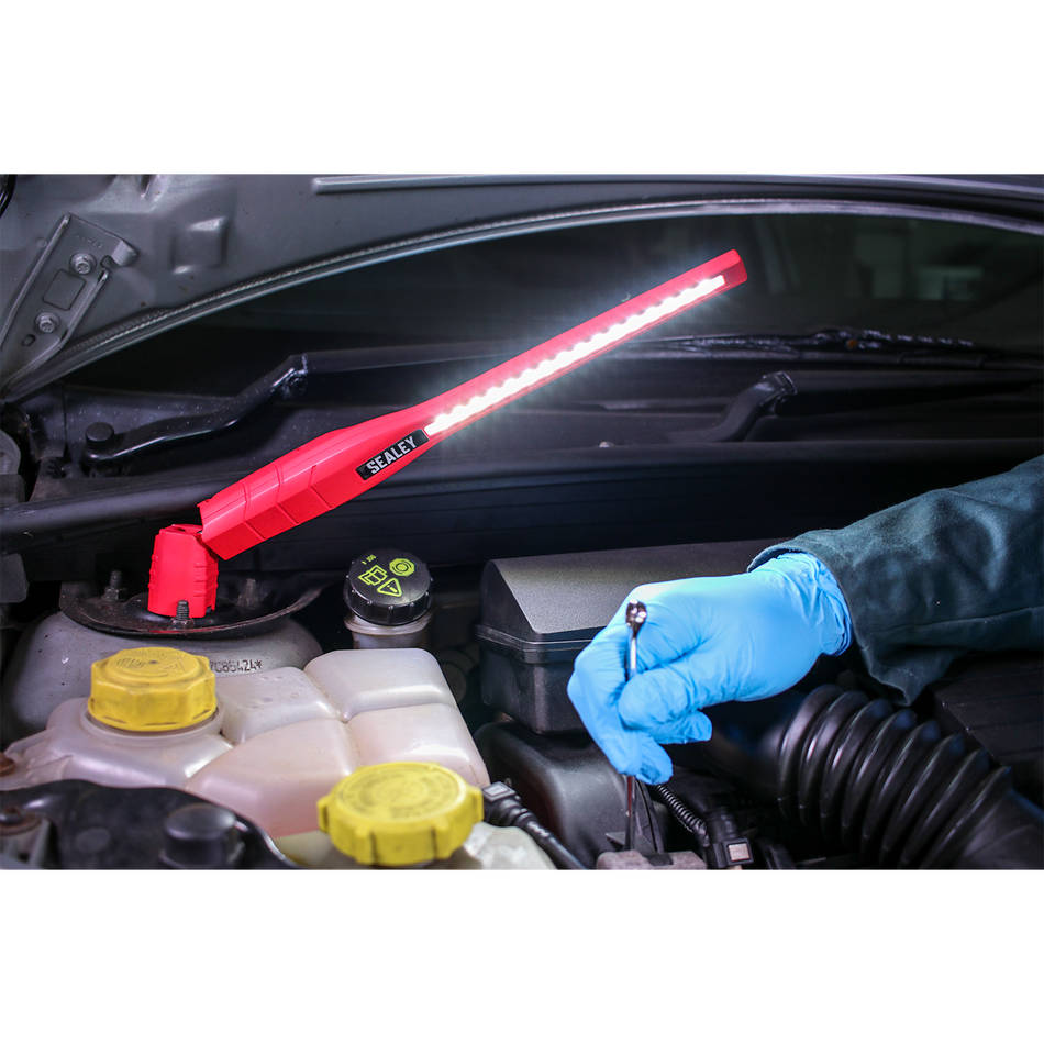 Rechargeable 360deg Slim Inspection Light 8W & 1W SMD LED - Red