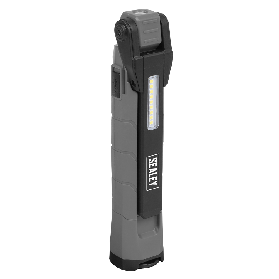 Rechargeable 360deg Inspection Light 10W & 2 x 4W SMD LED - Grey