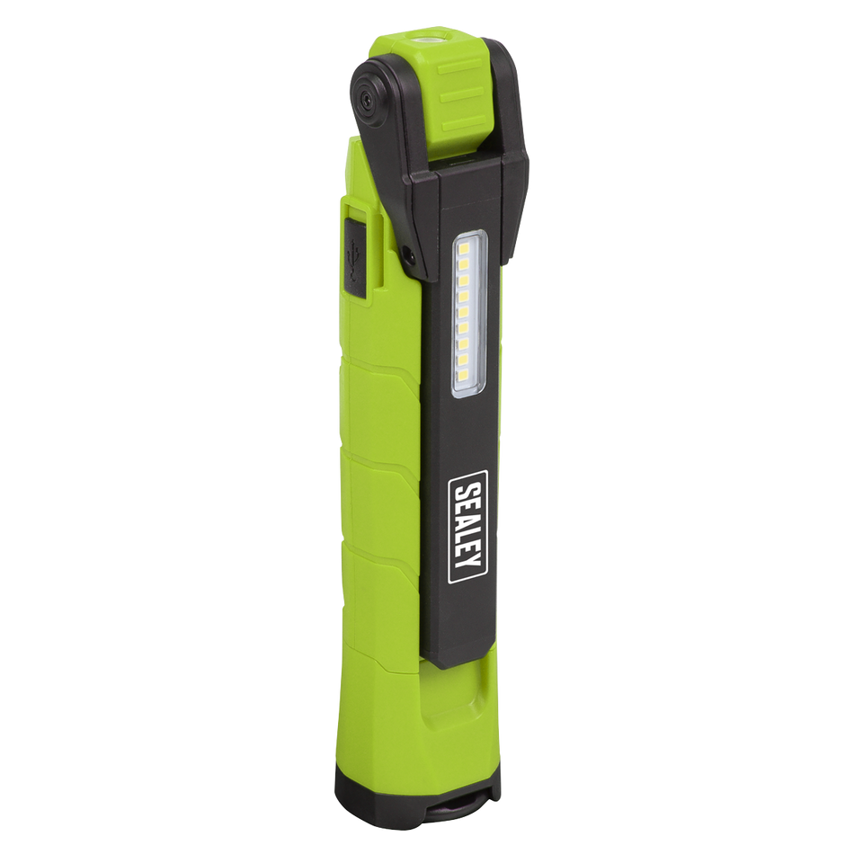 Rechargeable 360deg Inspection Light 10W & 2 x 4W SMD LED - Green